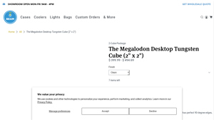 Beam - Megalodon Desktop Tungsten Cube