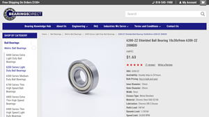 Bearings Direct - 6200-ZZ Ball Bearing