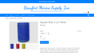 Riverdale Mills - Square Mesh Crab Trap Wire