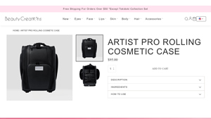 Beauty Creations - Artist Pro Rolling Cosmetic Case