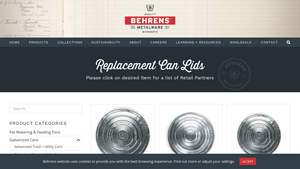 Behrens - Replacement Can Lids for Galvanized Trash Cans