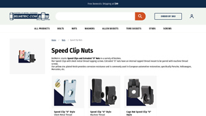 BelMetric - Speed Clips & Extruded “U” Nuts
