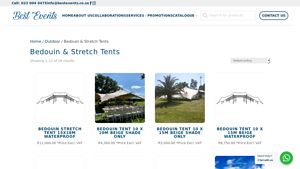 Best Events - Bedouin Stretch Tent 15x18m Waterproof