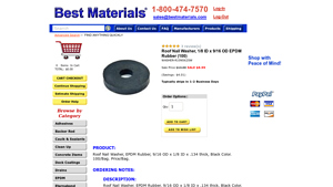 Best Materials - Roof Nail Washer