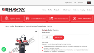 Bhavya Machine Tools - Bus Bar Bending, Cutting & Punching Unit