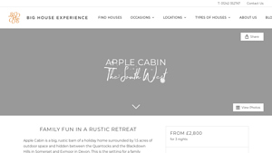Big House Experience - Apple Cabin