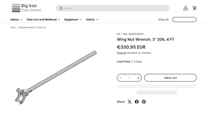 Big Iron - Wing Nut Wrench, 3 206, 4 FT