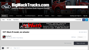 Mack - R685 6 Wheel Dump Truck