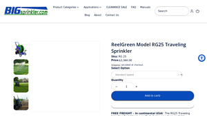 ReelGreen - Model RG25 Traveling Sprinkler