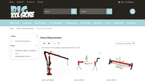 Big Tool Store - Cherry Picker/Levelers