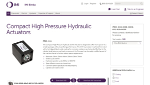 Bimba - Compact High Pressure Hydraulic Actuators