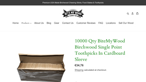 BiteMyWood - Birchwood Toothpicks