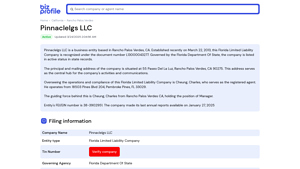 Pinnaclelgs LLC - Florida Limited Liability Company