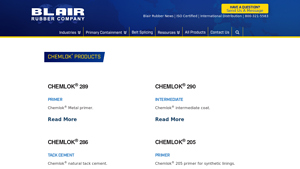 Blair Rubber - Chemlok® Products