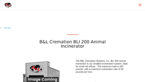 B&L - BLI 200 Animal Incinerator