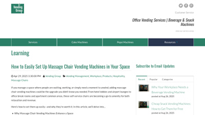 Vending Group - Massage Chair Vending Machines