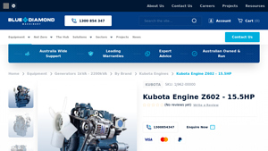 Kubota - Z602 15.5HP Engine