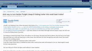 Harbor Freight - Folding Trailer Modifications
