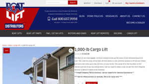 Boat Lift Distributors - 1,000 lb Cargo Lift