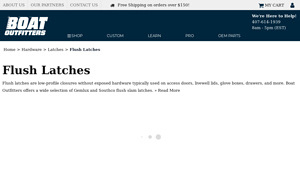 Boat Outfitters - Flush Door and Hatch Latches