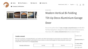 Bolangdoor - Modern Vertical Bi-Folding Garage Door