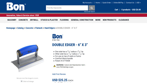 Bon Tool - DOUBLE EDGER 6 x 3