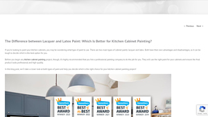 Booth7 - Lacquer Paint for Kitchen Cabinets