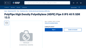 PolyPipe - HDPE Pipe 8 IPS 40 ft SDR 13.5