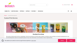 Bossen Store - Custom Print Service for Bubble Tea Products