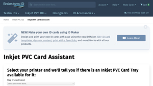 Brainstorm ID Supply - Inkjet PVC Card Assistant