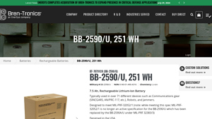 Bren-Tronics - BB-2590/U Rechargeable Lithium-Ion Battery