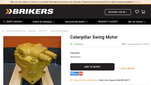 Caterpillar - Rebuilt Swing Motor