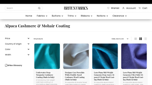 Britex Fabrics - Alpaca Cashmere & Mohair Coating Collection