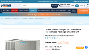 Daikin - 10 Ton Commercial Package Unit