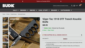 Viper-Tec - 1918 OTF Trench Knuckle Knife