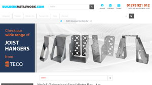 TECO - 30x2.5 Galvanised Steel Water Bar