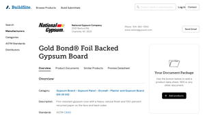 Gold Bond® - Foil Backed Gypsum Board