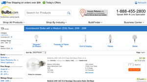 Bulbrite - Incandescent Bulbs E26 20W-29W