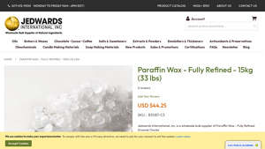 Bulk Natural Oils - Paraffin Wax - Fully Refined