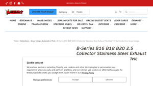 Bull Boost Performance - B-Series Stainless Steel Exhaust Manifold