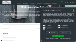 Burg - Stainless Steel Letter Boxes