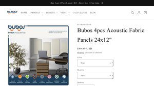 BUBOS - 4 PCS Acoustic Panels