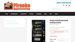 Piranha - G540 Elevator Drink Vending Machine