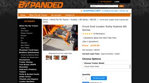BXpanded - Front Loader Storage Dolly