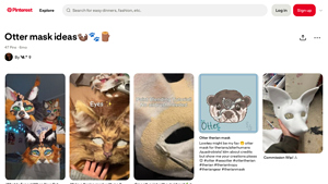 Pinterest - Otter Mask Ideas