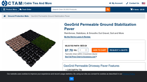 Cable Ties and More - GeoGrid Cellular Driveway Pavers