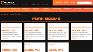 Caldwell Inc - Fork Booms