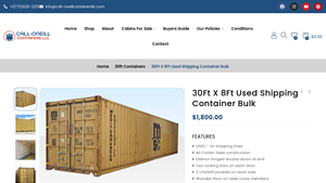 O'Neill Containers - 30Ft X 8Ft Used Shipping Container