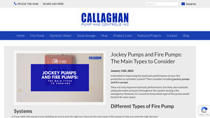 Callaghan Pump - Jockey and Fire Pumps