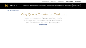 Cambria - Gray Quartz Countertops